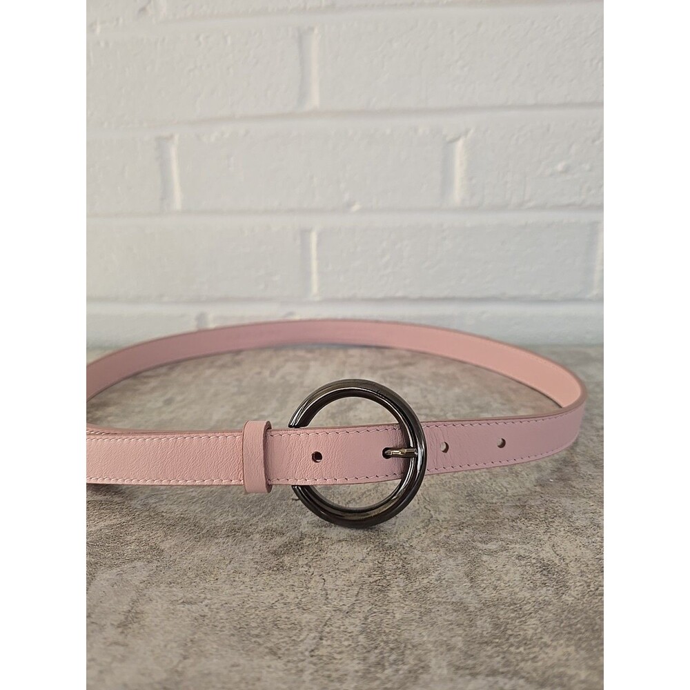 Orciani Women's Leather Pink Belt Size 80 Made In Italy
